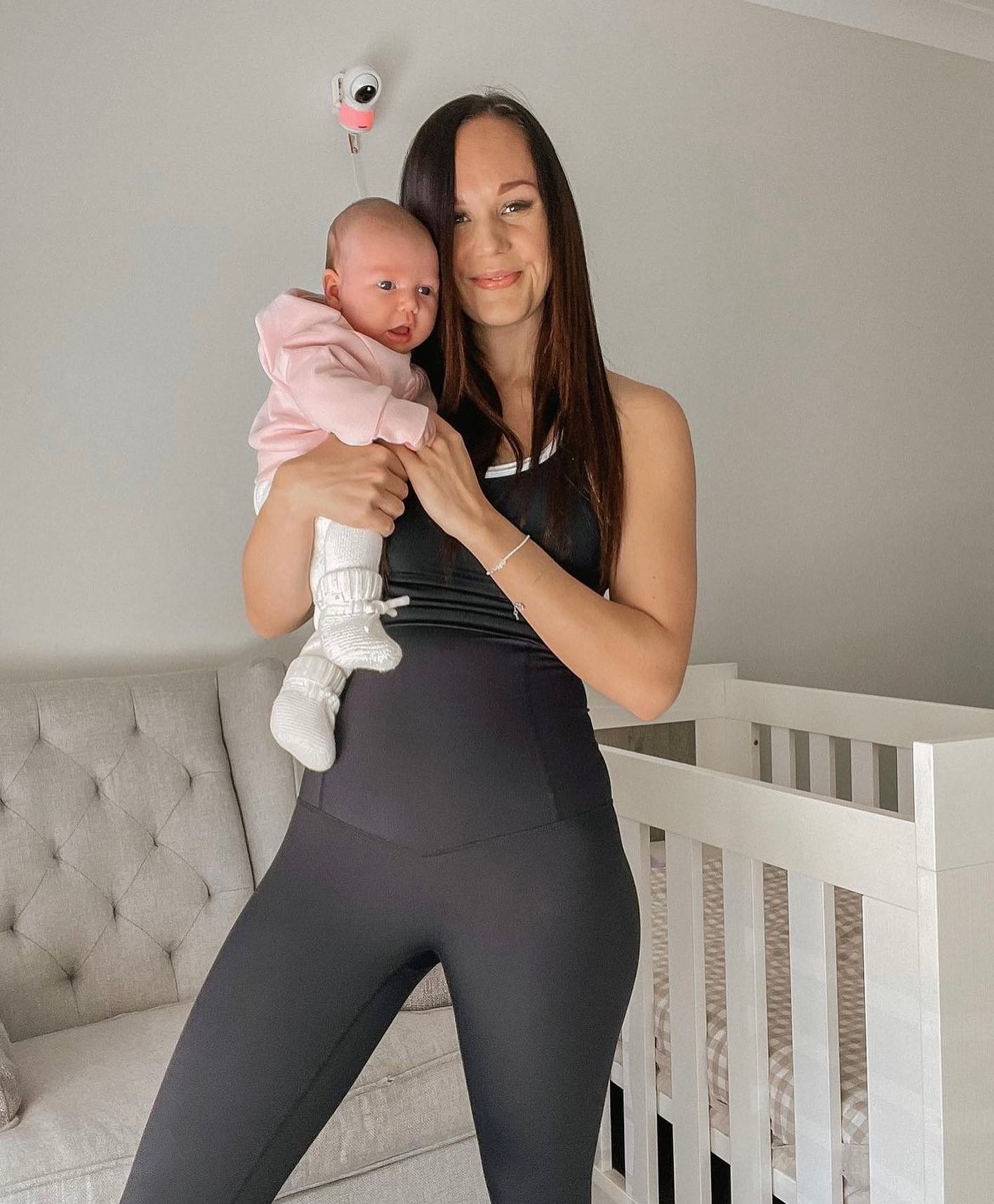 Legging Compression Post-Grossesse Mama Prima - Soutien Confortable Pour Le Ventre Longueur Totale